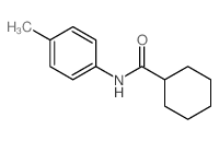 N-(4-Methylphenyl)cyclohexanecarboxamide 结构式