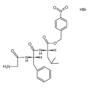 L-Leucine, N-[N-[N-[N-[N-[(phenylmethoxy)carbonyl]-O-(phenylmethyl)-L-tyrosyl]glycyl]glycyl]-L-phenylalanyl]-, (4-nitrophenyl)methyl ester (9CI) 结构式