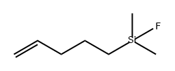 氟二甲基-4-戊烯-1-基硅烷 结构式