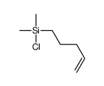 Silane, chlorodimethyl-4-penten-1-yl- 结构式