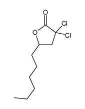 3,3-dichloro-5-hexyldihydrofuran-2(3H)-one 结构式