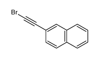 2-(2-溴乙炔基)萘 结构式