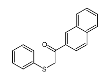 1-(2-萘基)-2-(苯硫基)乙酮 结构式