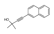 2-甲基-4-(2-萘基)-3-丁炔-2-醇 结构式