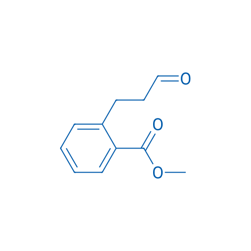 2-(3-氧代丙基)苯甲酸甲酯 结构式