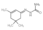 3,5,5-Trimethyl-2-cyclohexen-1-one semicarbazone 结构式