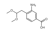 3-氨基-4-(2,2-二甲氧基乙基)苯甲酸 结构式