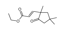 2-Propenoic acid, 3-(1,4,4-trimethyl-2-oxocyclopentyl)-, ethyl ester 结构式