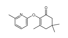 2-Cyclohexen-1-one, 3,5,5-trimethyl-2-[(6-methyl-2-pyridinyl)oxy]- 结构式