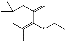 2-(乙硫基)-3,5,5-三甲基-2-环己烯-1-酮 结构式