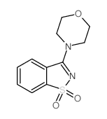 3-吗啉-4-基-1,2-苯并异噻唑 1,1-二氧化物 结构式