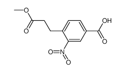 4-羧基-2-硝基苯丙酸-1-甲酯 结构式