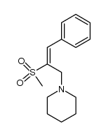 Piperidine, 1-[2-(methylsulfonyl)-3-phenyl-2-propen-1-yl]- 结构式