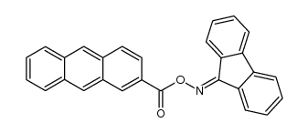9H-Fluoren-9-one, O-(2-anthracenylcarbonyl)oxime 结构式