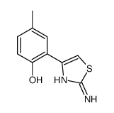 2-(2-氨基噻唑-4-基)-4-甲基苯酚 结构式