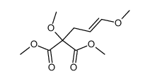Propanedioic acid, methoxy(3-methoxy-2-propenyl)-, dimethyl ester, (E)- (9CI) 结构式
