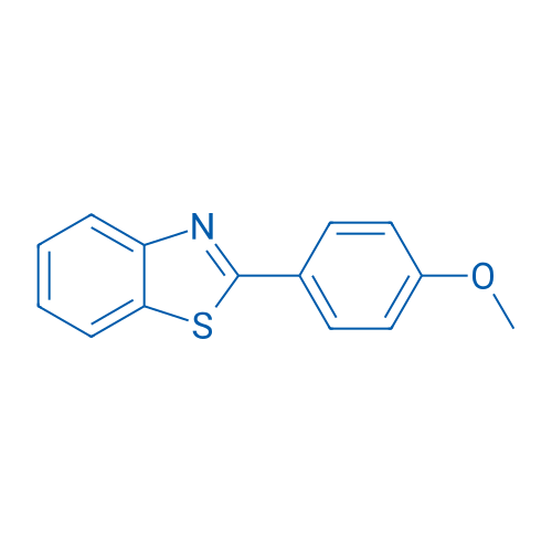 2-(4-甲氧苯基)苯并噻唑 结构式
