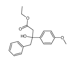 3-羟基-3-(4-甲氧基苯基)-4-苯基丁酸乙酯 结构式