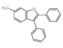 6-甲基-2,3-二苯基苯并呋喃 结构式