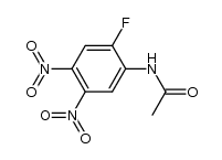 N-(2-氟-4,5-二硝基苯基)乙酰胺 结构式
