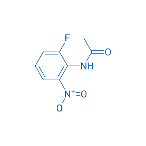 N-(2-氟-6-硝基苯基)乙酰胺 结构式