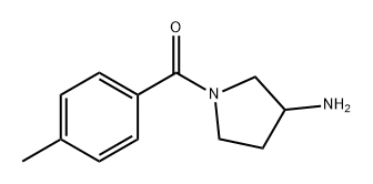 (3-氨基-1-吡咯烷基)(4-甲基苯基)甲酮 结构式