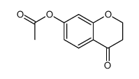 7-乙酰氧基-苯并二氢吡喃-4-酮 结构式