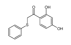 1-(2,4-Dihydroxyphenyl)-2-(phenylthio)ethanone 结构式