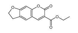 7H-呋喃并[3,2-g][1]苯并吡喃-6-羧酸-2,3-二氢-7-氧代乙酯 结构式