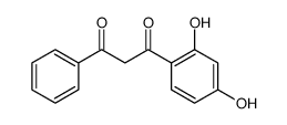 1-(2,4-二羟基苯基)-3-苯基-1,3-丙二酮 结构式