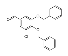 3-氯-4,5-二(苄氧基)苯甲醛 结构式