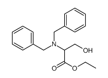 2-(二苄基氨基)-3-羟基丙酸乙酯 结构式