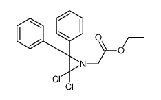 2,2-二氯-3,3-二苯基氮丙啶-1-乙酸乙酯 结构式