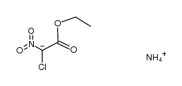 2-氯-2-硝基乙酸乙酯铵盐 结构式