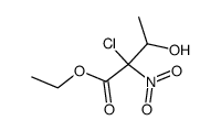 2-氯-3-羟基-2-硝基丁酸乙酯 结构式