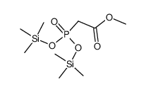 Acetic acid, 2-[bis[(trimethylsilyl)oxy]phosphinyl]-, methyl ester 结构式