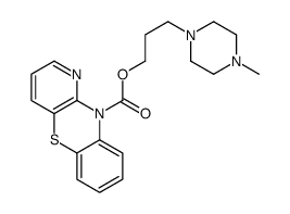 10H-Pyrido[3,2-b][1,4]benzothiazine-10-carboxylic acid 3-(4-methylpiperazino)propyl ester 结构式