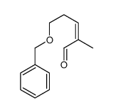(2E)-2-甲基-5-(苄氧基)-2-戊烯醛 结构式