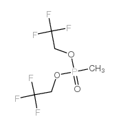 双(2,2,2-三氟乙基)甲基磷酸酯 结构式