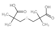 3,3'-硫代双(2,2-二甲基丙酸) 结构式