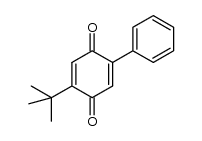2-叔丁基-5-苯基-1,4-苯醌 结构式