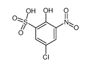 4-氯-2-硝基苯酚-6-磺酸 结构式
