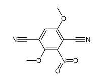 2,5-二甲氧基-3-硝基-1,4-苯二甲腈 结构式