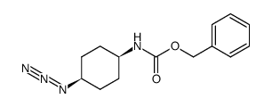 Carbamic acid, N-(cis-4-azidocyclohexyl)-, phenylmethyl ester 结构式