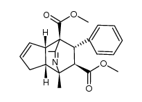 1,4-Ethano-4H-cyclopenta[c]pyridine-4,9-dicarboxylic acid, 1,4a,7,7a-tetrahydro-1,3-dimethyl-8-phenyl-, dimethyl ester, (1α,4β,4aα,8aα,8S*,9R*)- (9CI) 结构式