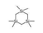 1,1,3,3,5,5-六[(2H3)甲基]-1,3,5-三硅杂环己烷 结构式