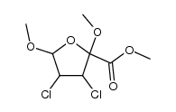 2-Furoic acid, 3,4-dichlorotetrahydro-2,5-dimethoxy-, methyl ester (6CI) 结构式