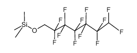 Silane, [(2,2,3,3,4,4,5,5,6,6,7,7-dodecafluoroheptyl)oxy]trimethyl- 结构式