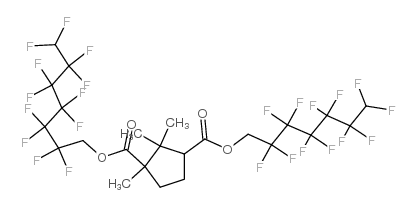 二(1H,1H,7H-全氟庚基)二樟脑酸 结构式