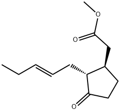 (1R,2R)-2-((E)-2-戊烯基)-3-氧代环戊烷乙酸甲酯 结构式